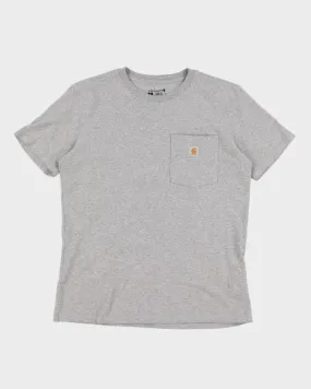 00s Carhartt Grey Pocket T-Shirt - M