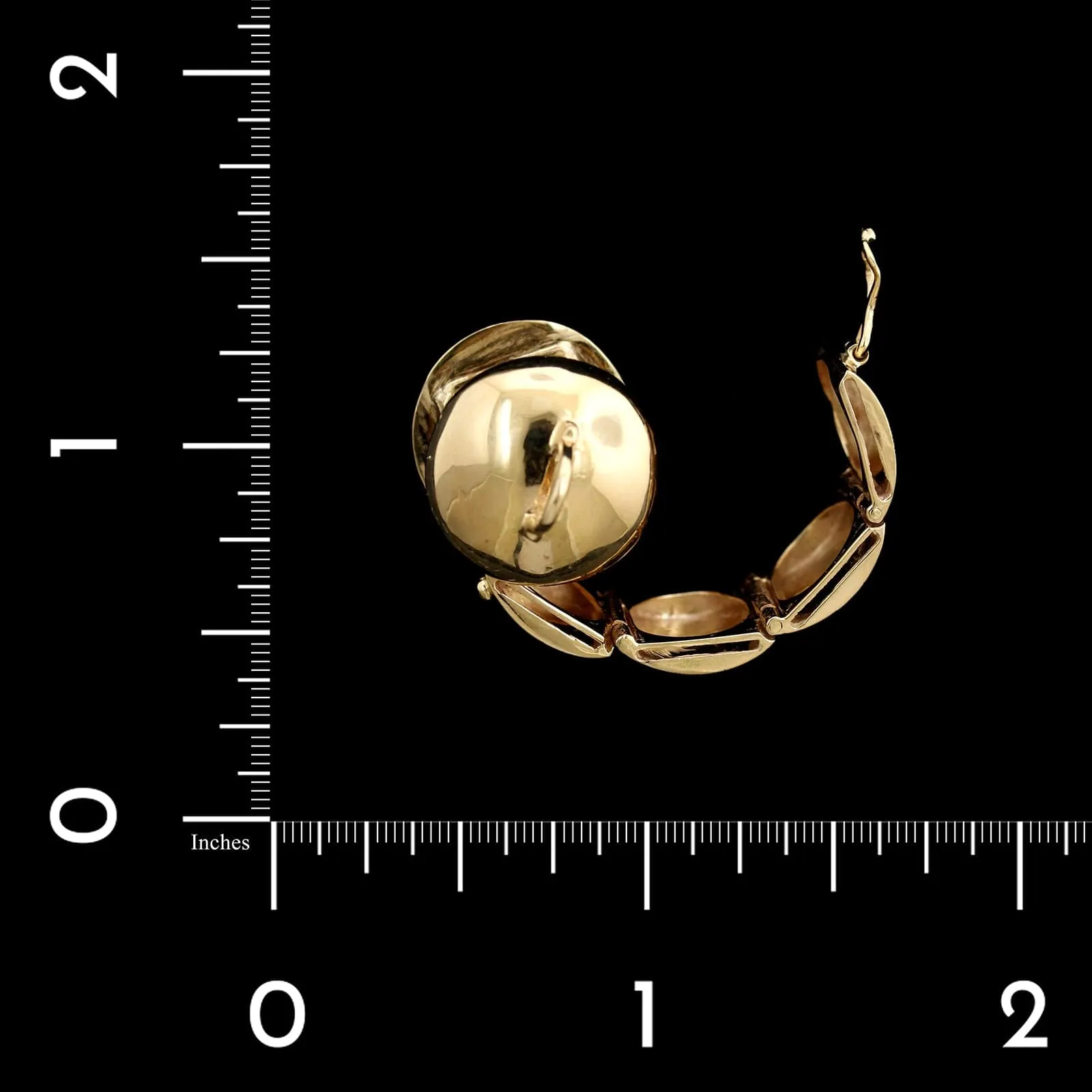 14K Yellow Gold Estate Locket Charm