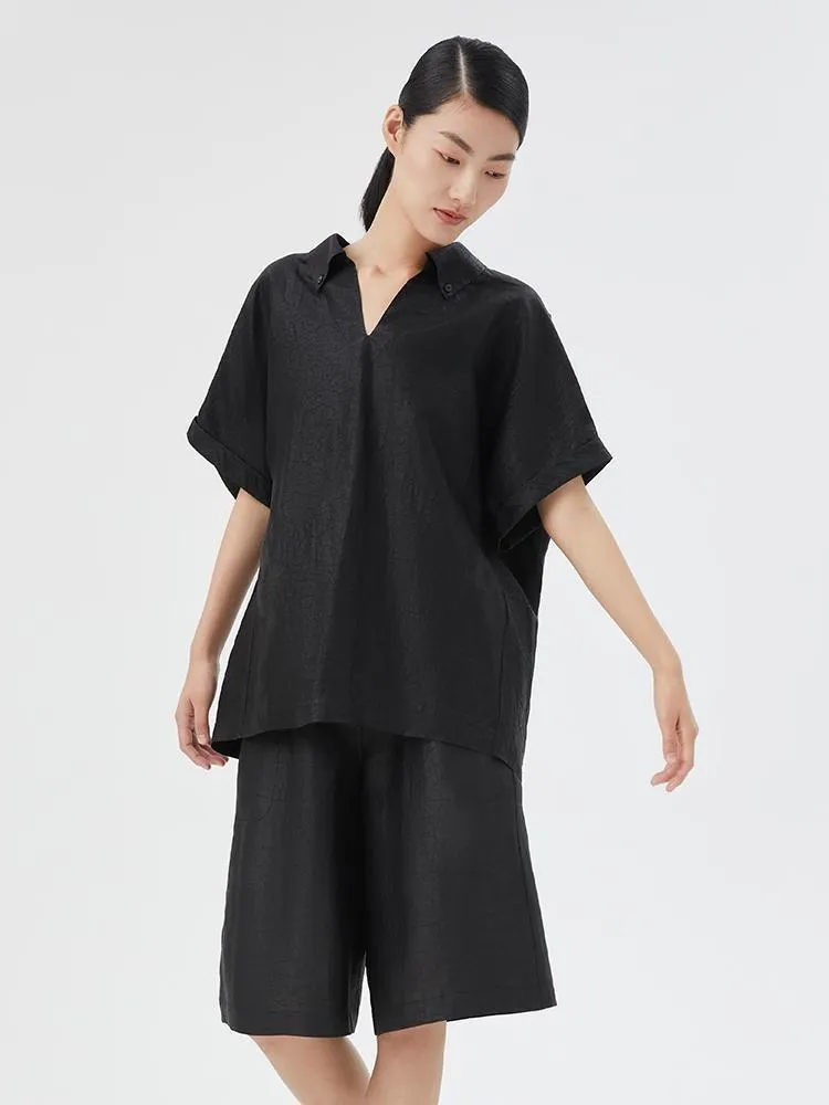 18 Momme Xiang Yun Silk Women Shirt