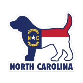 3" Sticker - North Carolina Dog