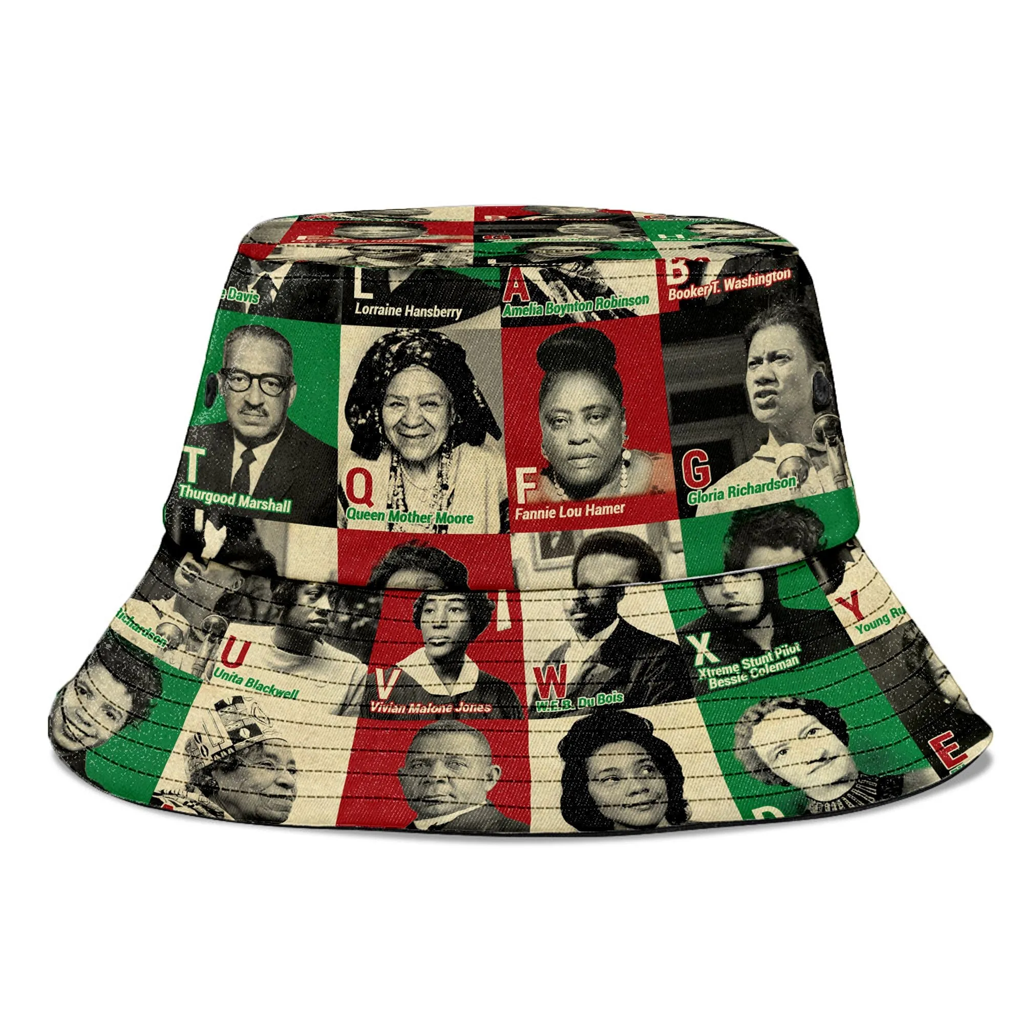 A To Z Of Black Heroes Bucket Hat