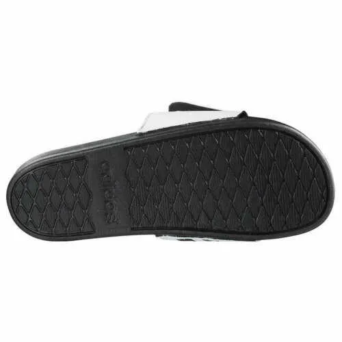 Adidas Adilette Comfort Adjustable Unisex Slide Sandal - White/Black