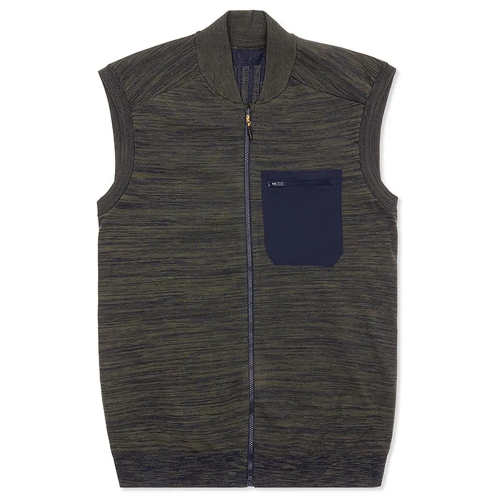 Adidas Originals x Universal Works Vest - Legend Ink/Olive Cargo