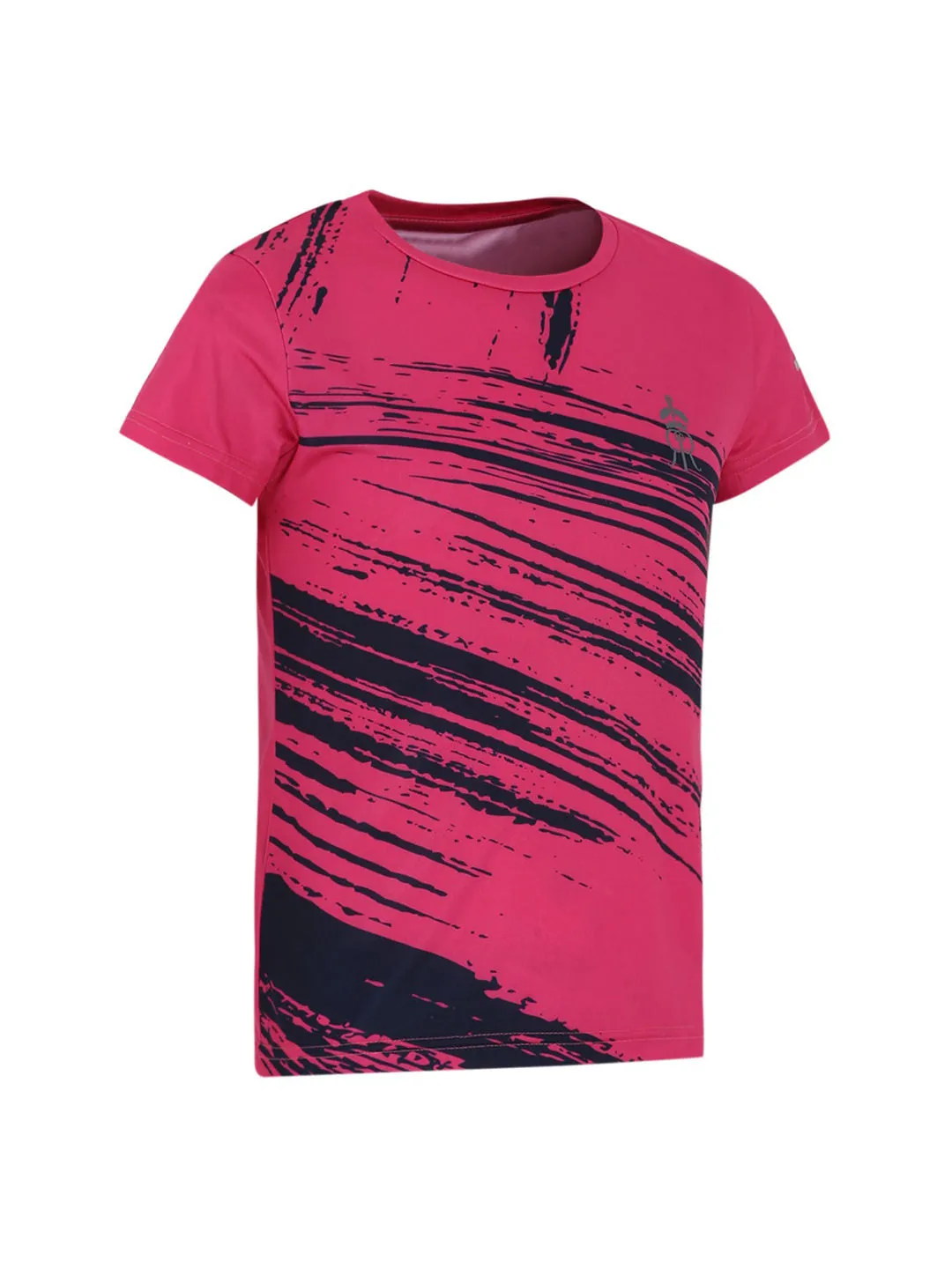 Alcis Girls Pink Rajasthan Royals Printed Round Neck T-shirt