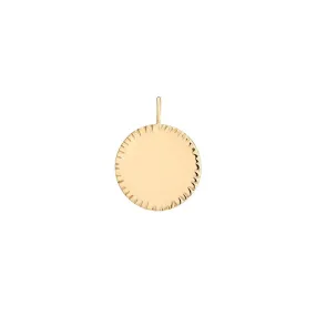 Aurelie Gi Faith Engravable Round Disc Charm