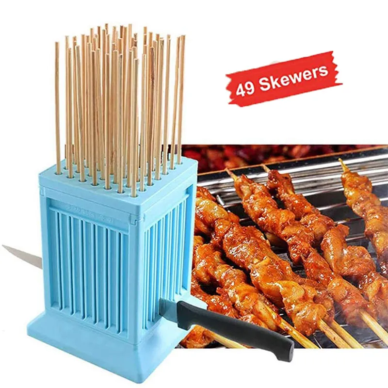 BBQ Skewer Meat Maker Meat Skewer Tool 49 Holes