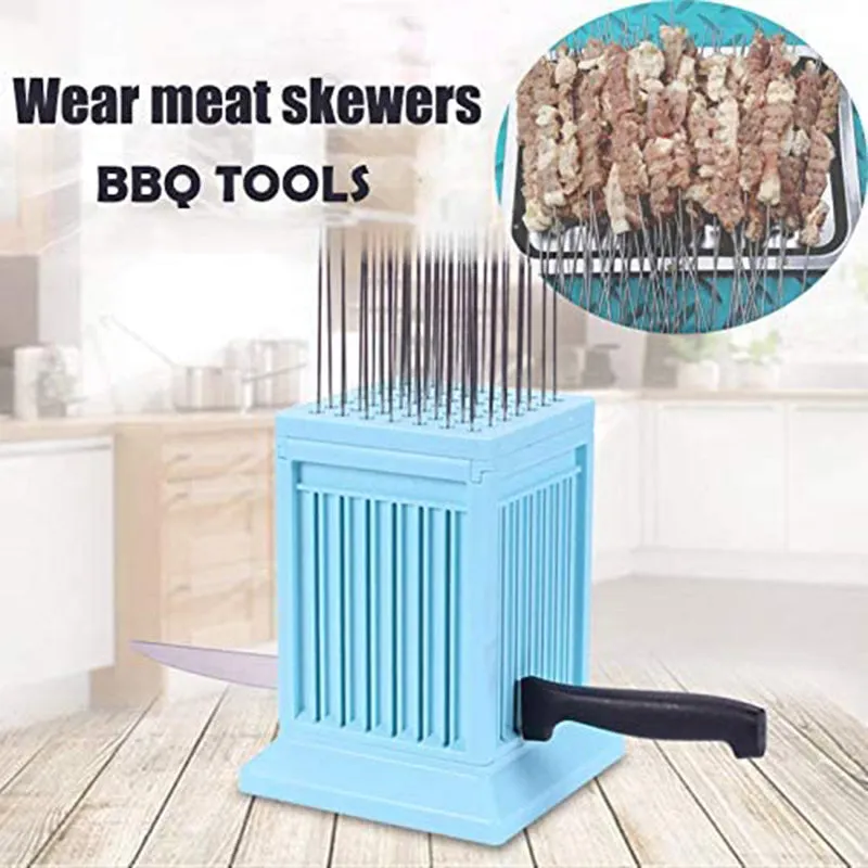 BBQ Skewer Meat Maker Meat Skewer Tool 49 Holes