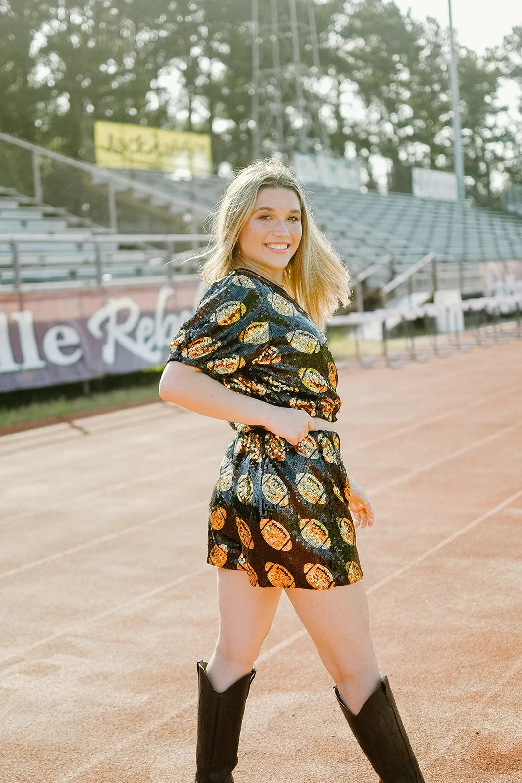 Black & Gold Football Set Shorts