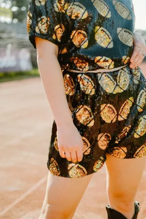 Black & Gold Football Set Shorts