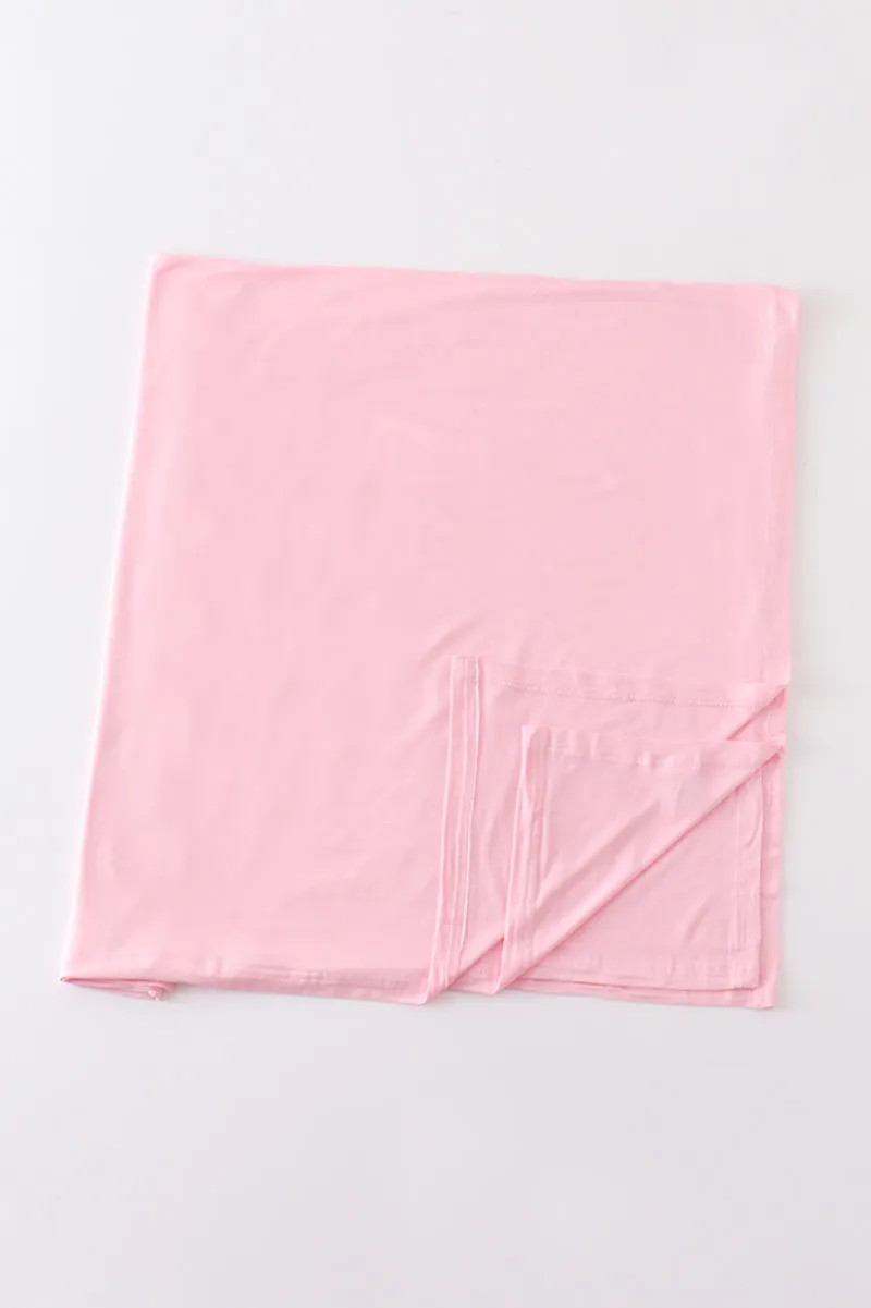 Blush baby bamboo swaddle blanket