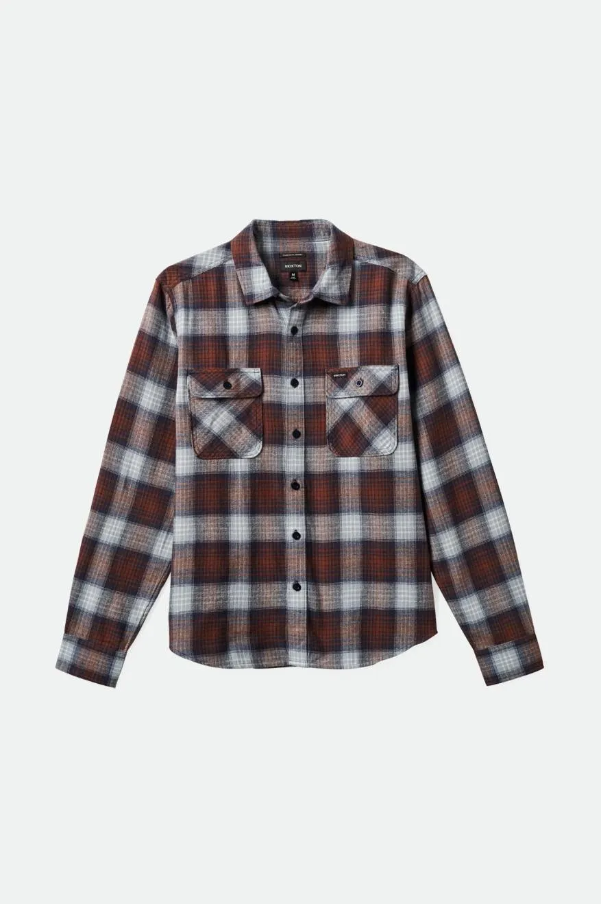 Bowery Lightweight Ultra Soft Flannel - Washed Navy/Dusty Blue