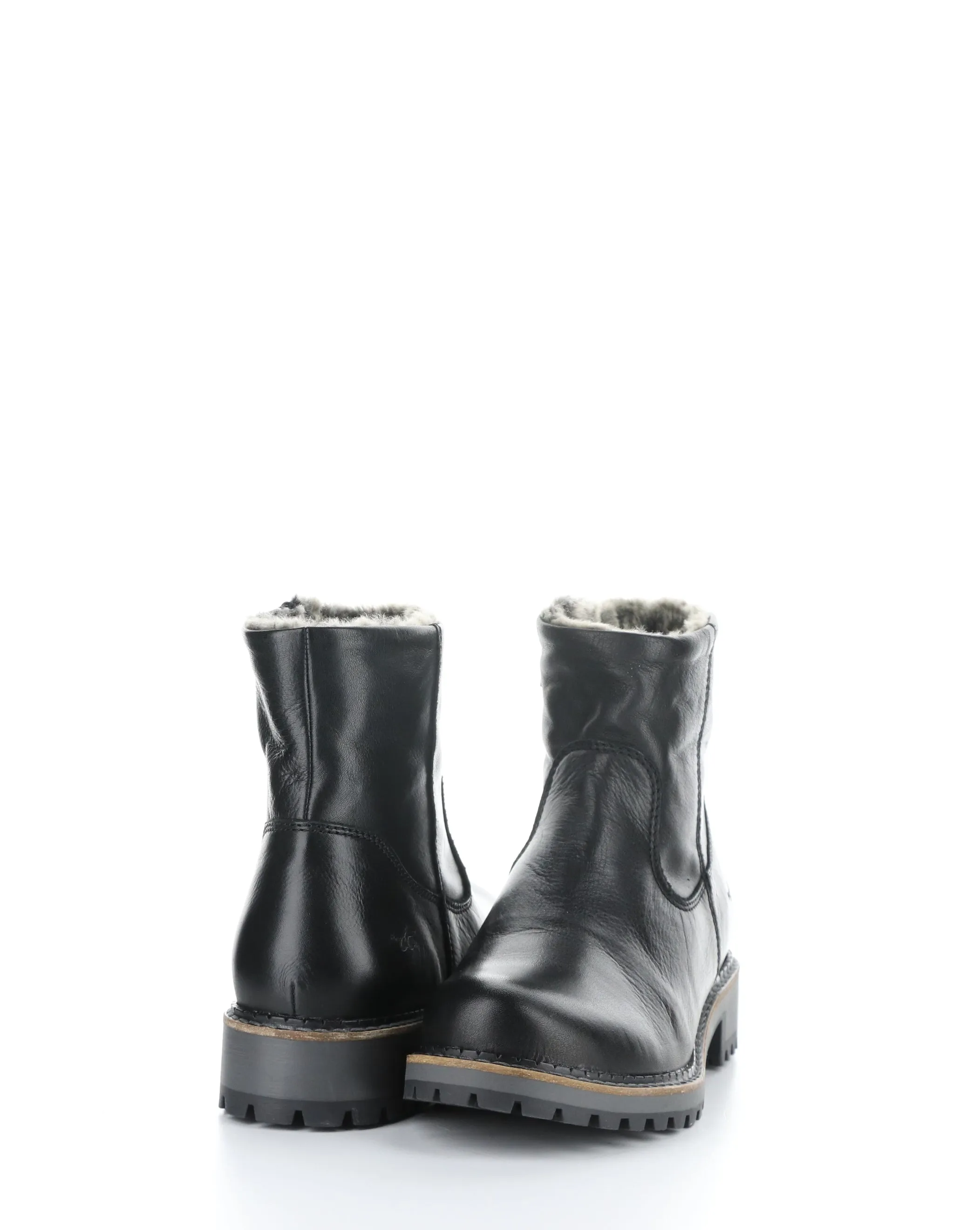 CALIB BLACK Round Toe Boots