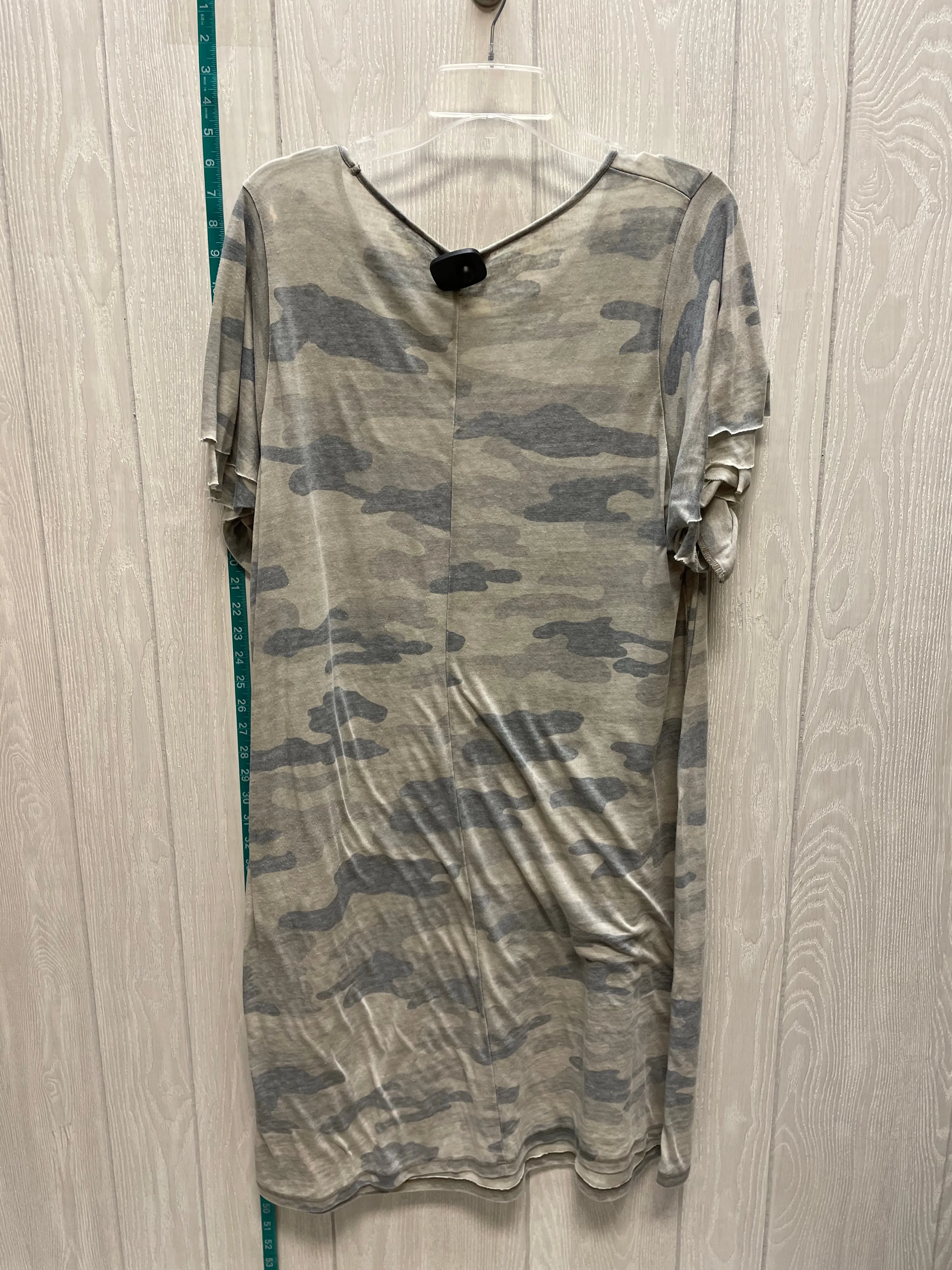 Camouflage Print Dress Casual Midi Lucky Brand, Size 1x