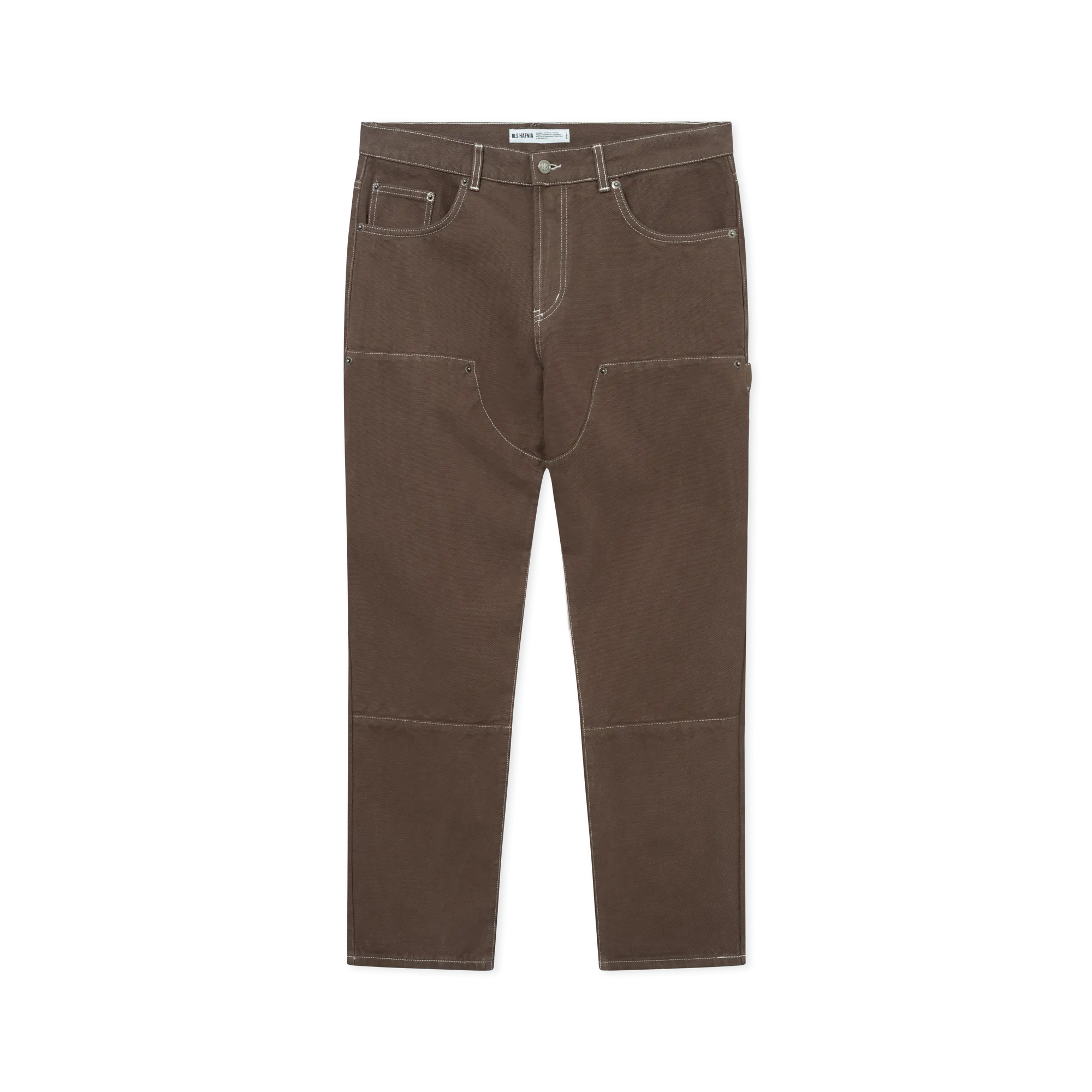 Canvas Carpenter Pants - Brown