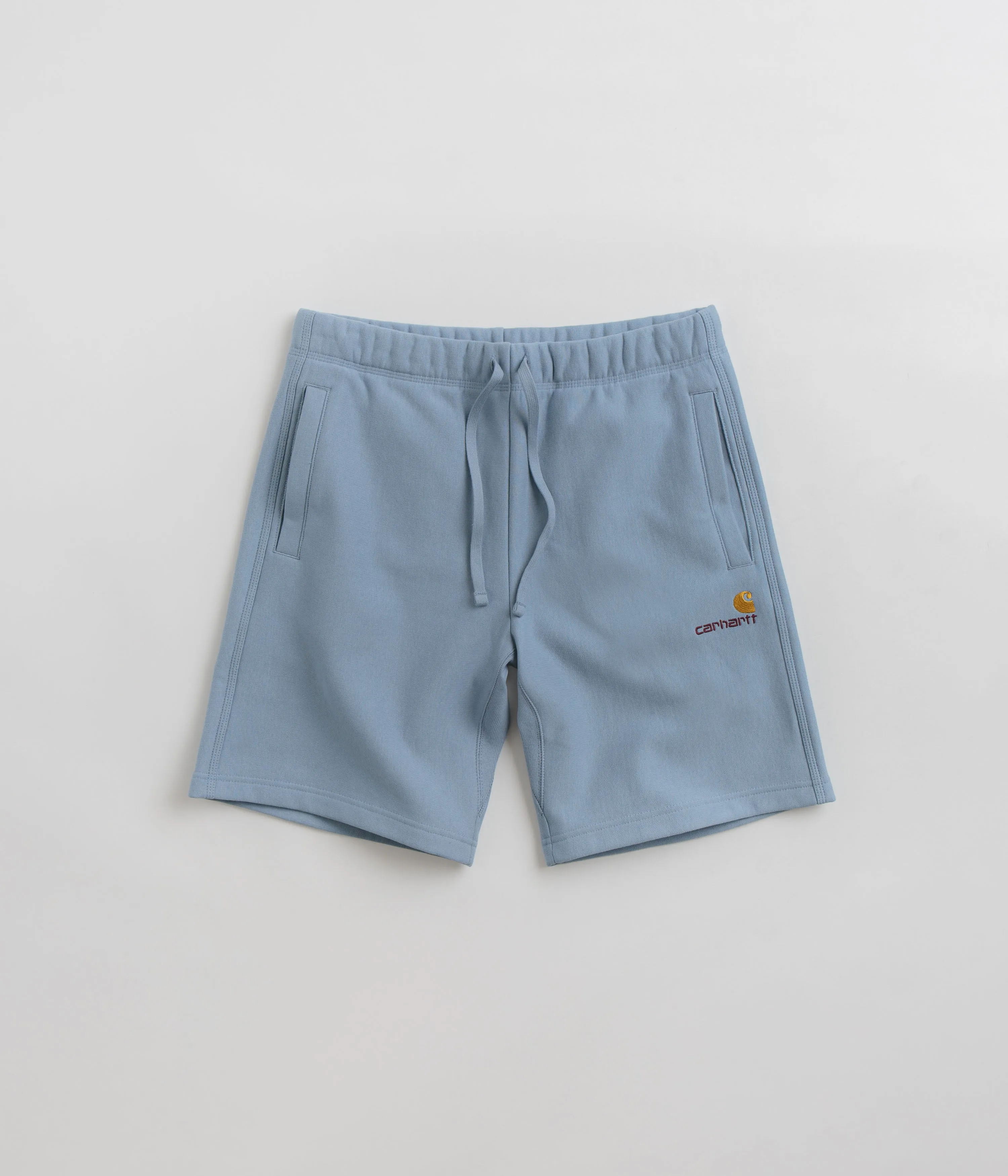 Carhartt American Script Sweat Shorts - Frosted Blue