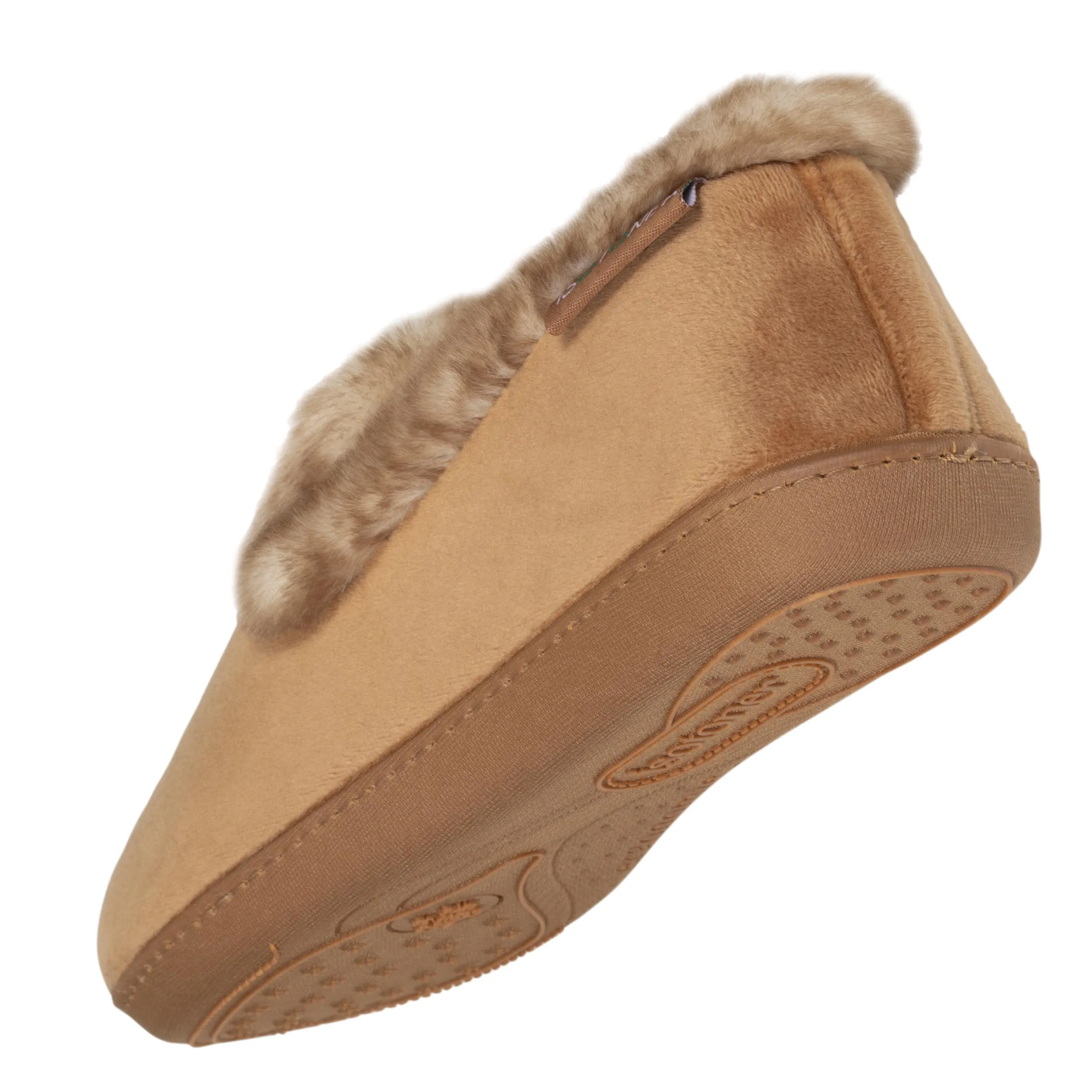 Chaussons charentaises recyclées Femme Camel