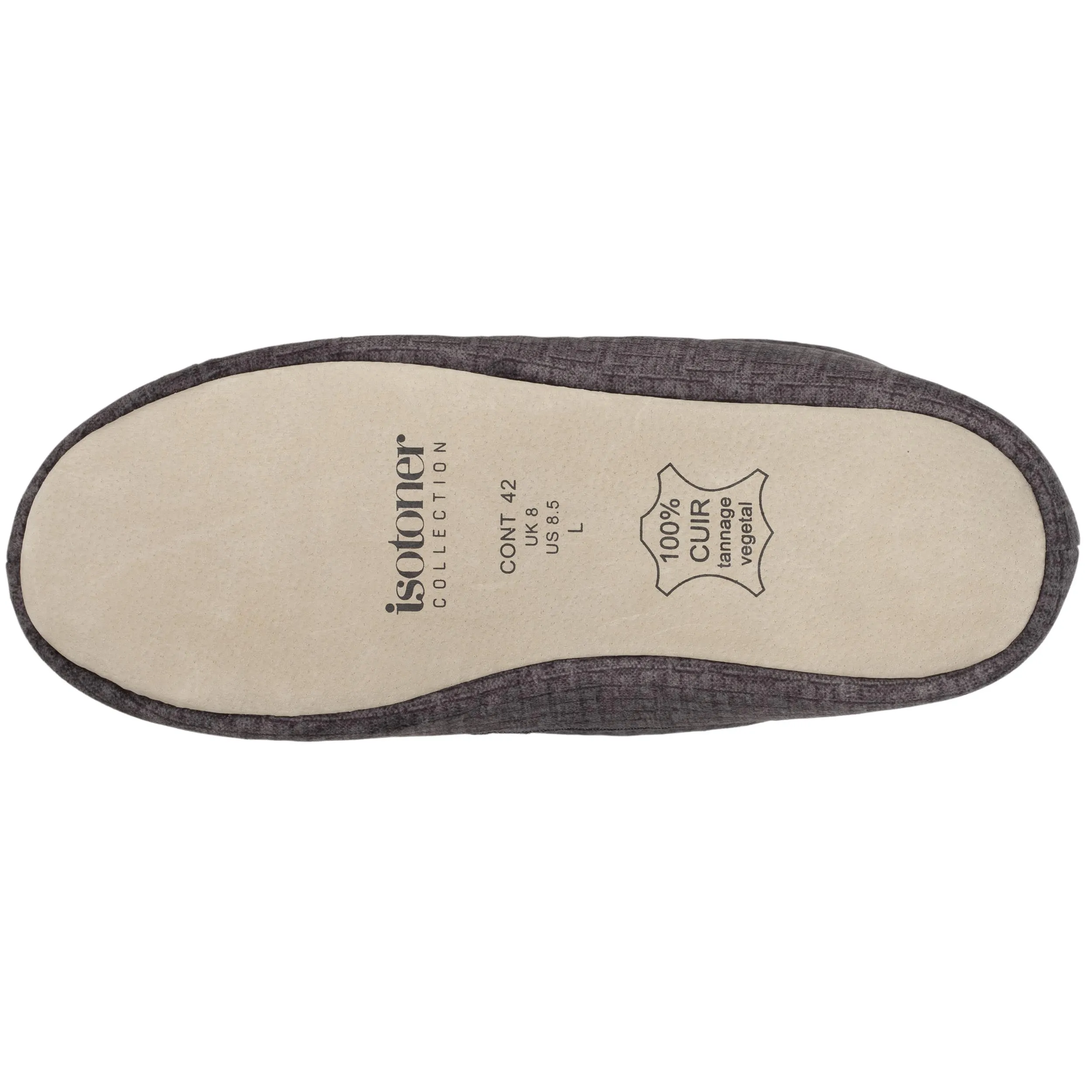 Chaussons mocassins Homme Gris