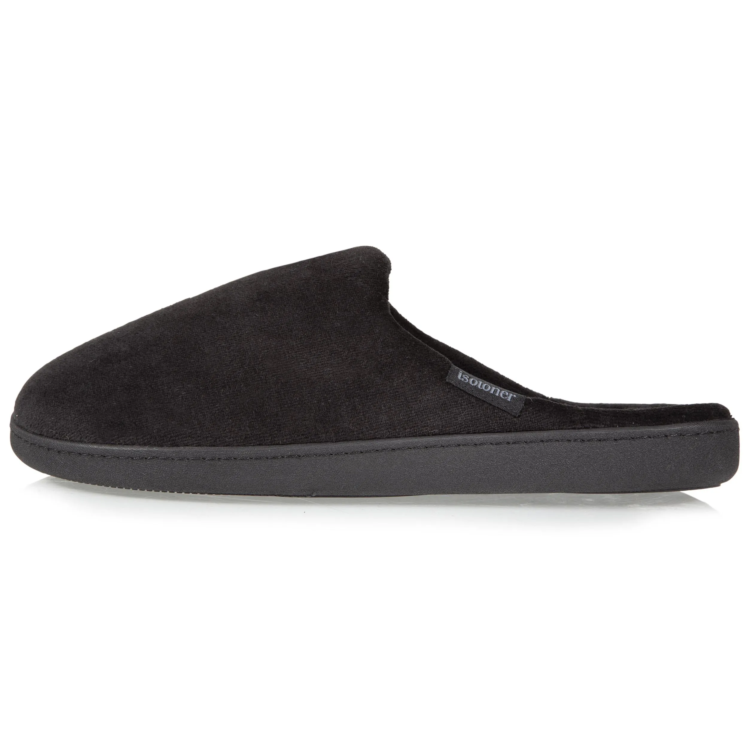 Chaussons mules Homme Noir Rayures