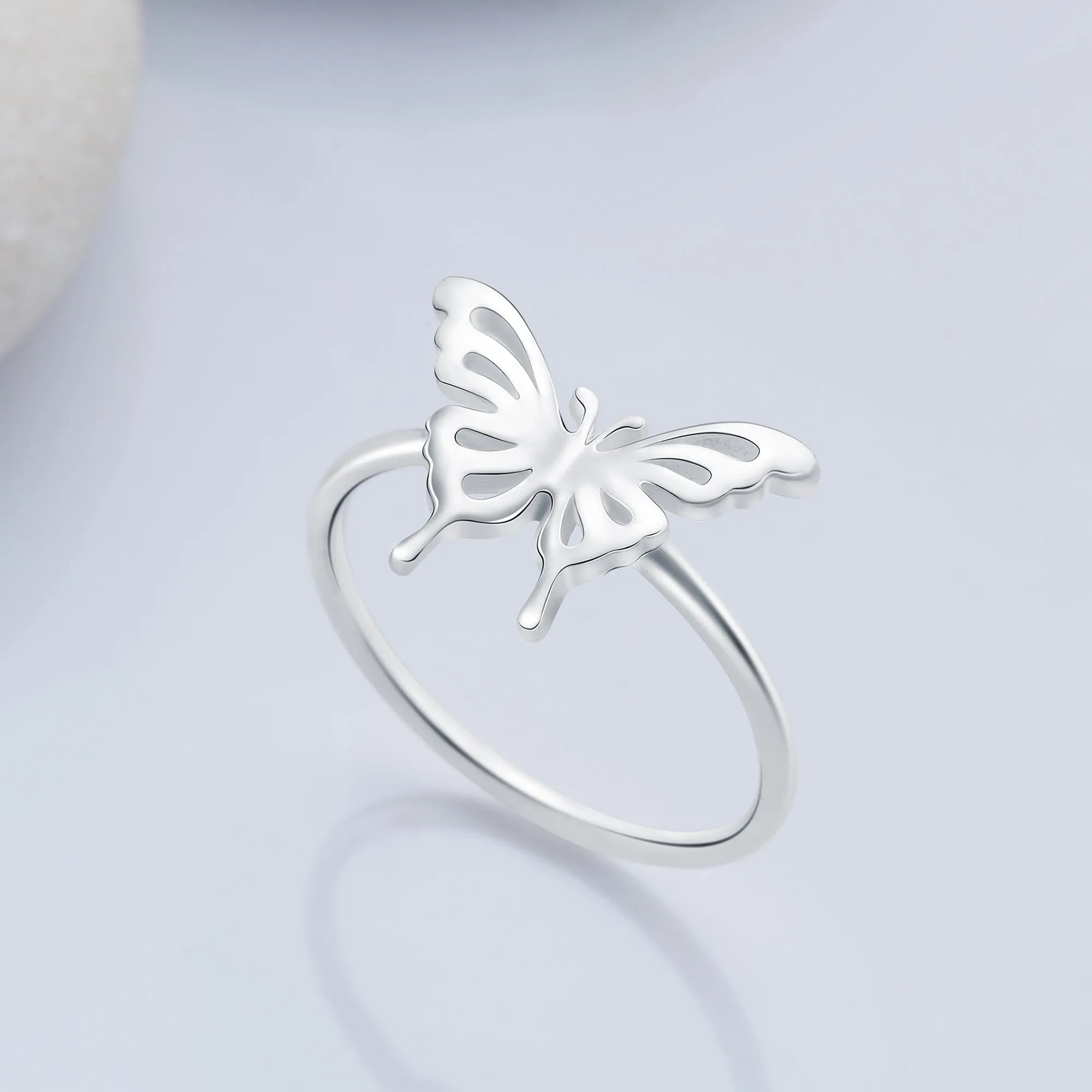 Classic Butterfly Sterling Silver Ring