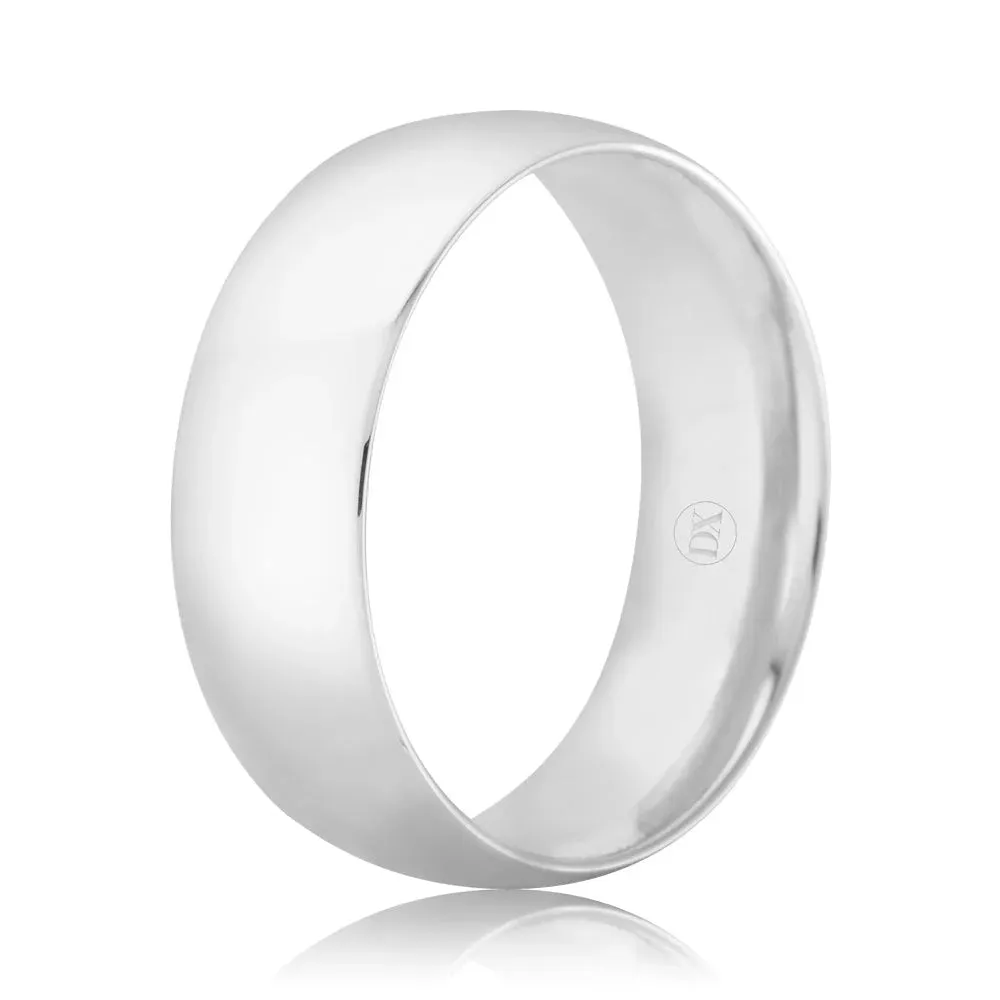 Classic Comfort 7mm - 9ct White Gold