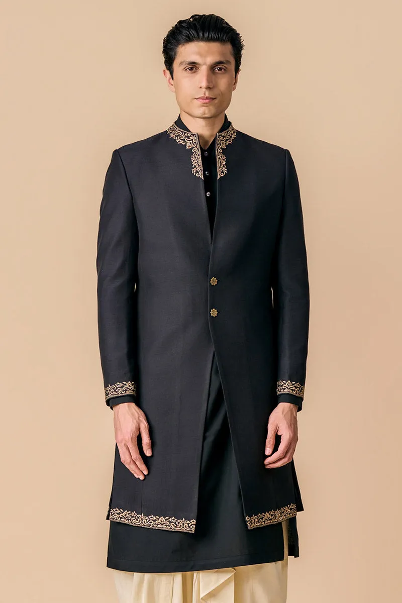 Classic Sherwani With Embroidery Details