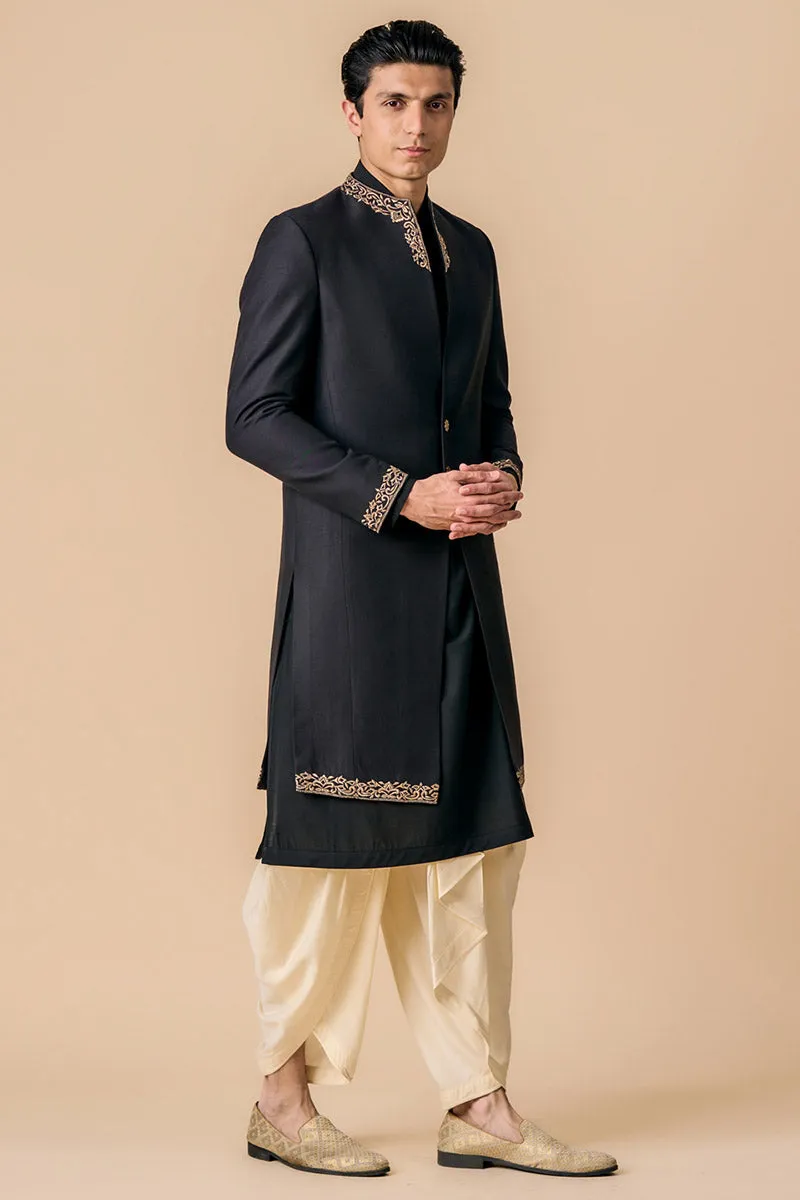 Classic Sherwani With Embroidery Details