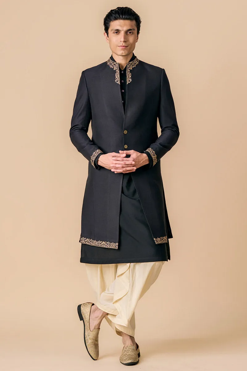 Classic Sherwani With Embroidery Details