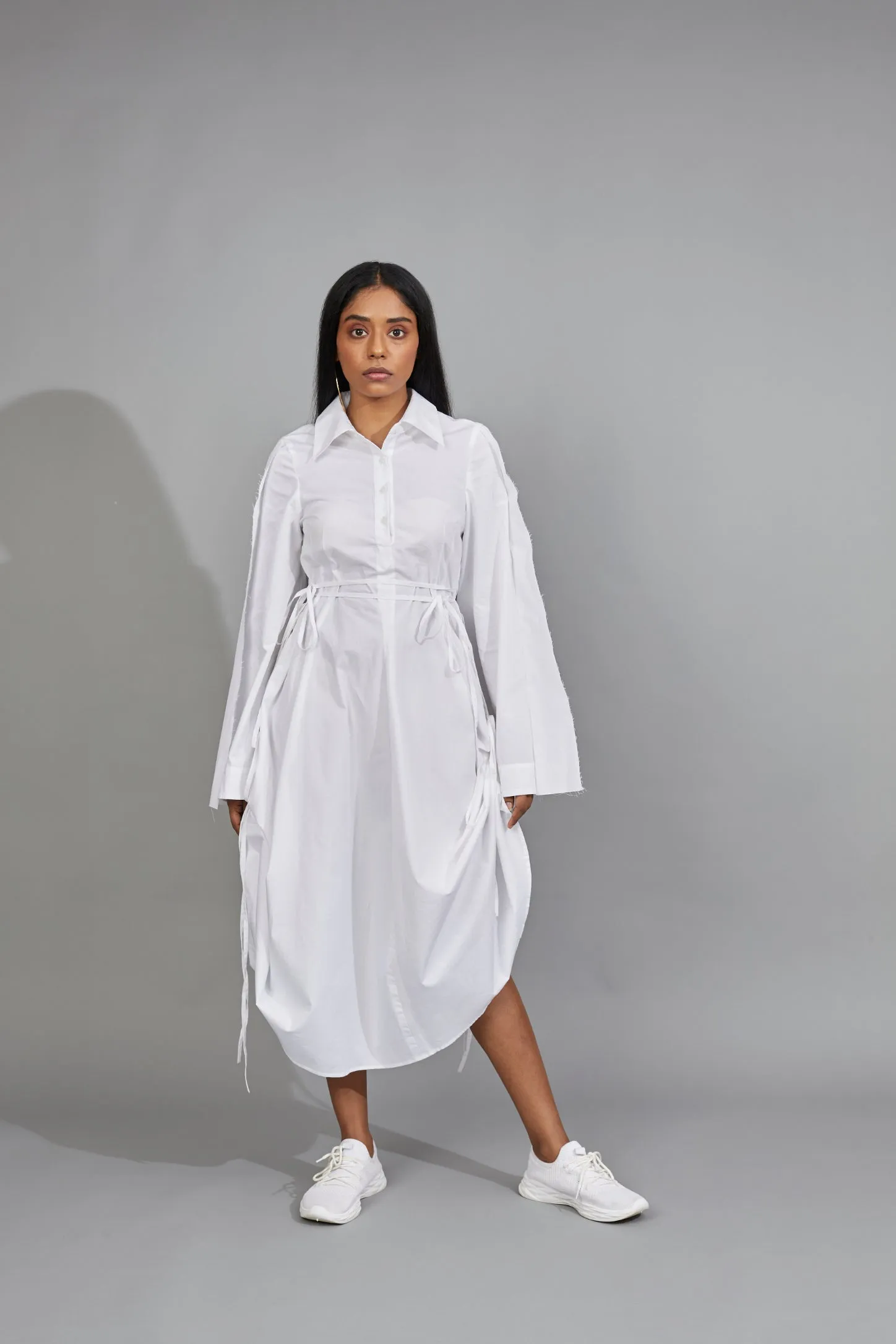 CLASSIC SHIRT DRESS WHITE