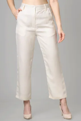 Classic White Women's Trousers