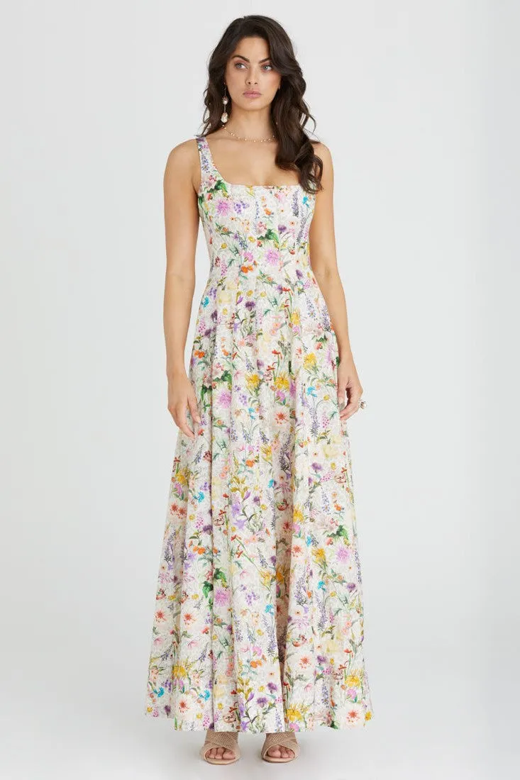 Claudette Dress - Multi Floral