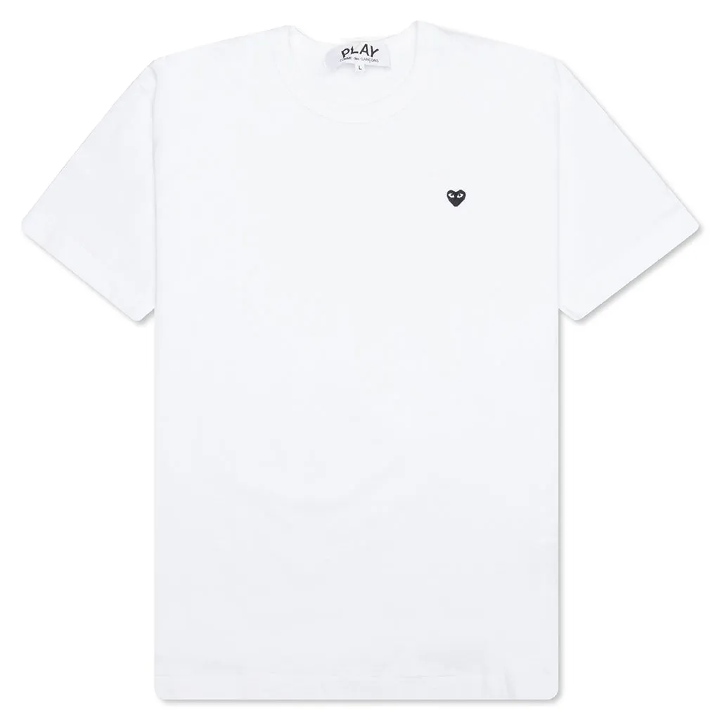 Comme Des Garcons PLAY Little Black Heart T-Shirt - White