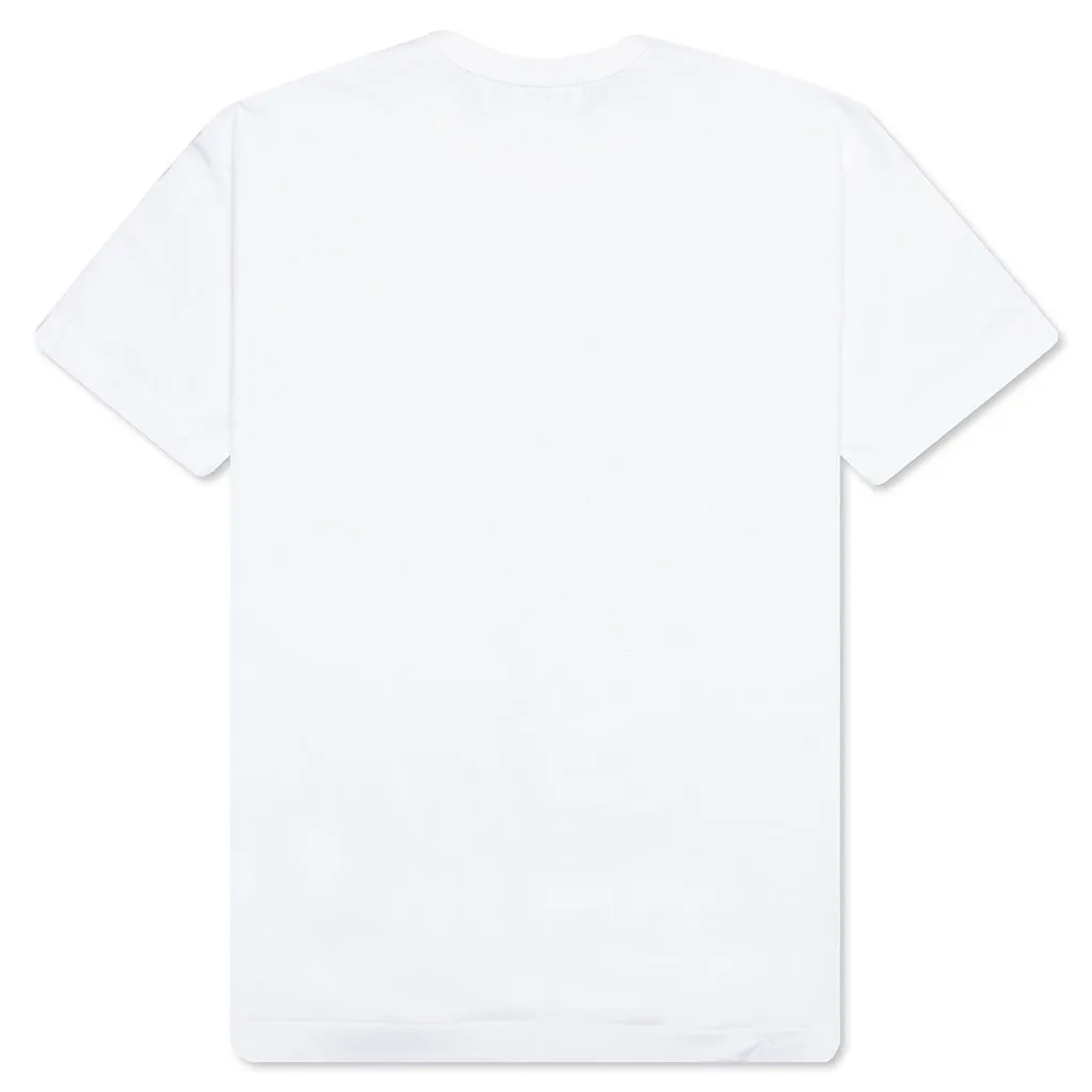 Comme Des Garcons PLAY Little Black Heart T-Shirt - White