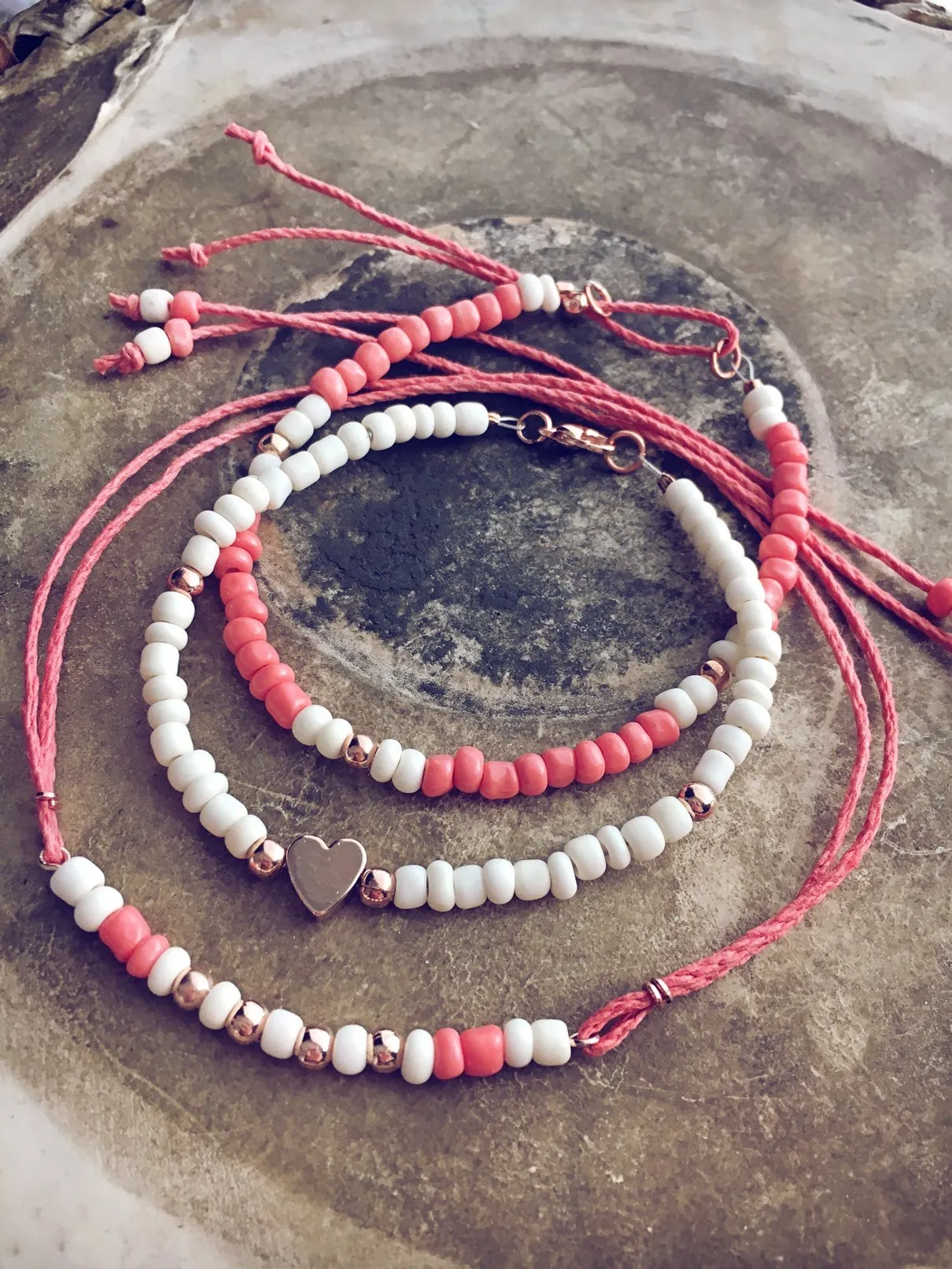 coral reef // beachy bracelet style pack