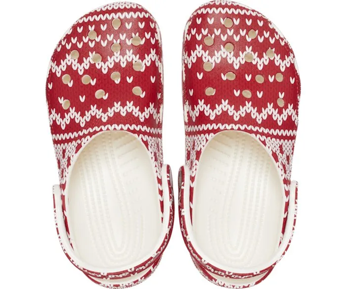 Crocs Unisex Classic Holiday Sweater Clog - Multi