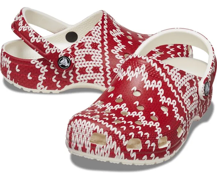 Crocs Unisex Classic Holiday Sweater Clog - Multi