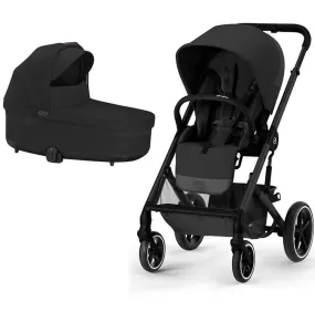 Cybex Balios S Lux Black Frame and Carrycot - Moon Black