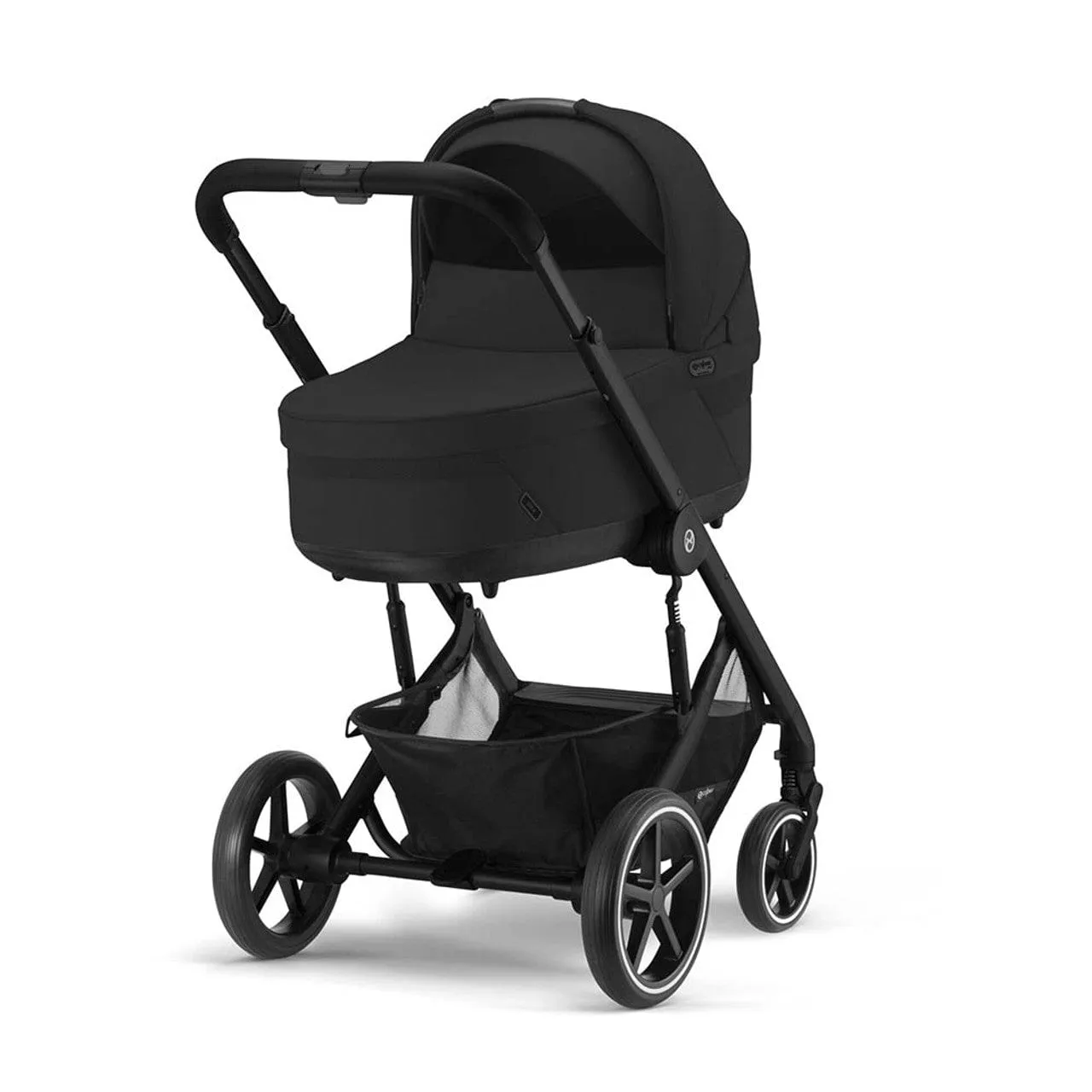 Cybex Balios S Lux Black Frame and Carrycot - Moon Black