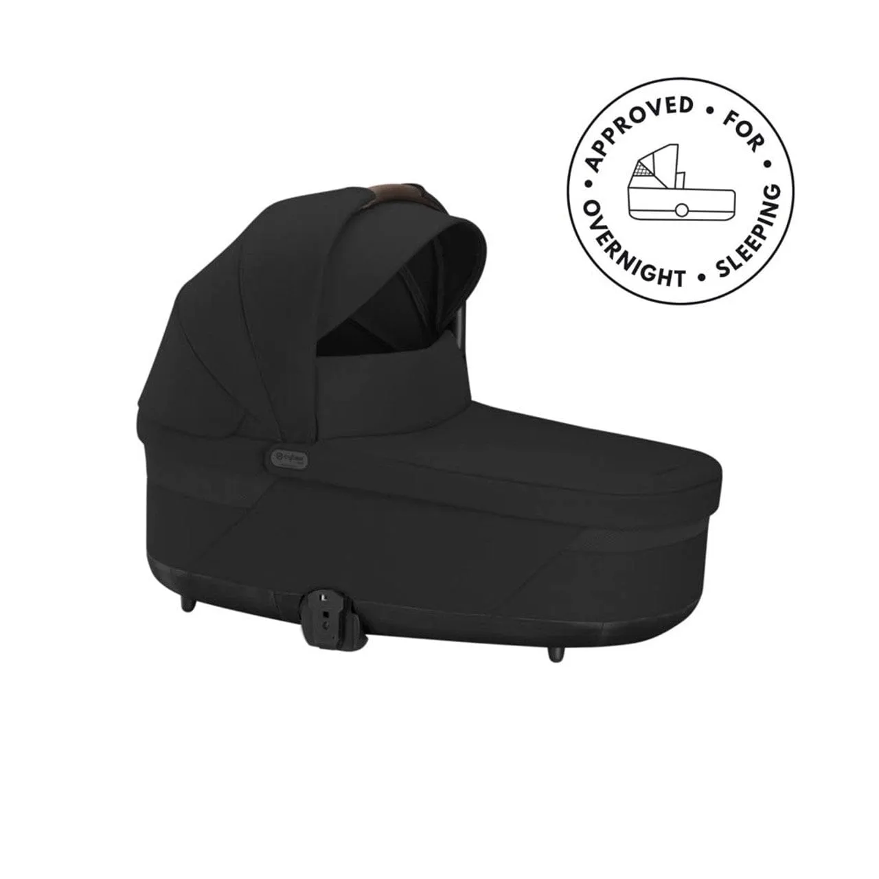 Cybex Balios S Lux Black Frame and Carrycot - Moon Black