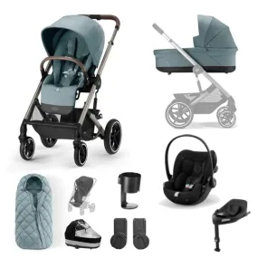 Cybex Balios S Lux Luxury Cloud G Bundle - Taupe / Sky Blue