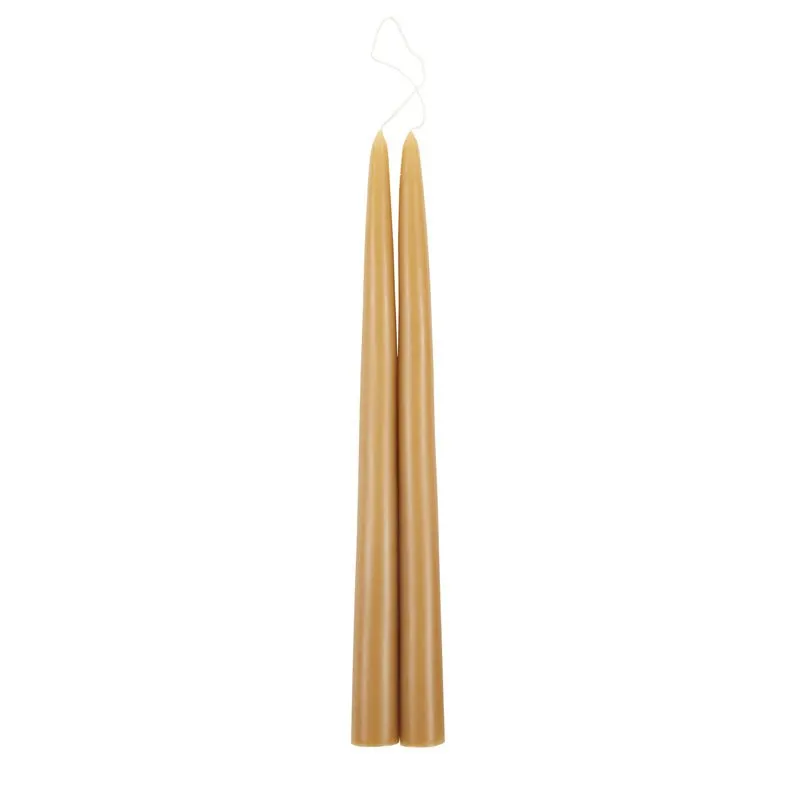 Dipped Taper Candles - 12" Miel