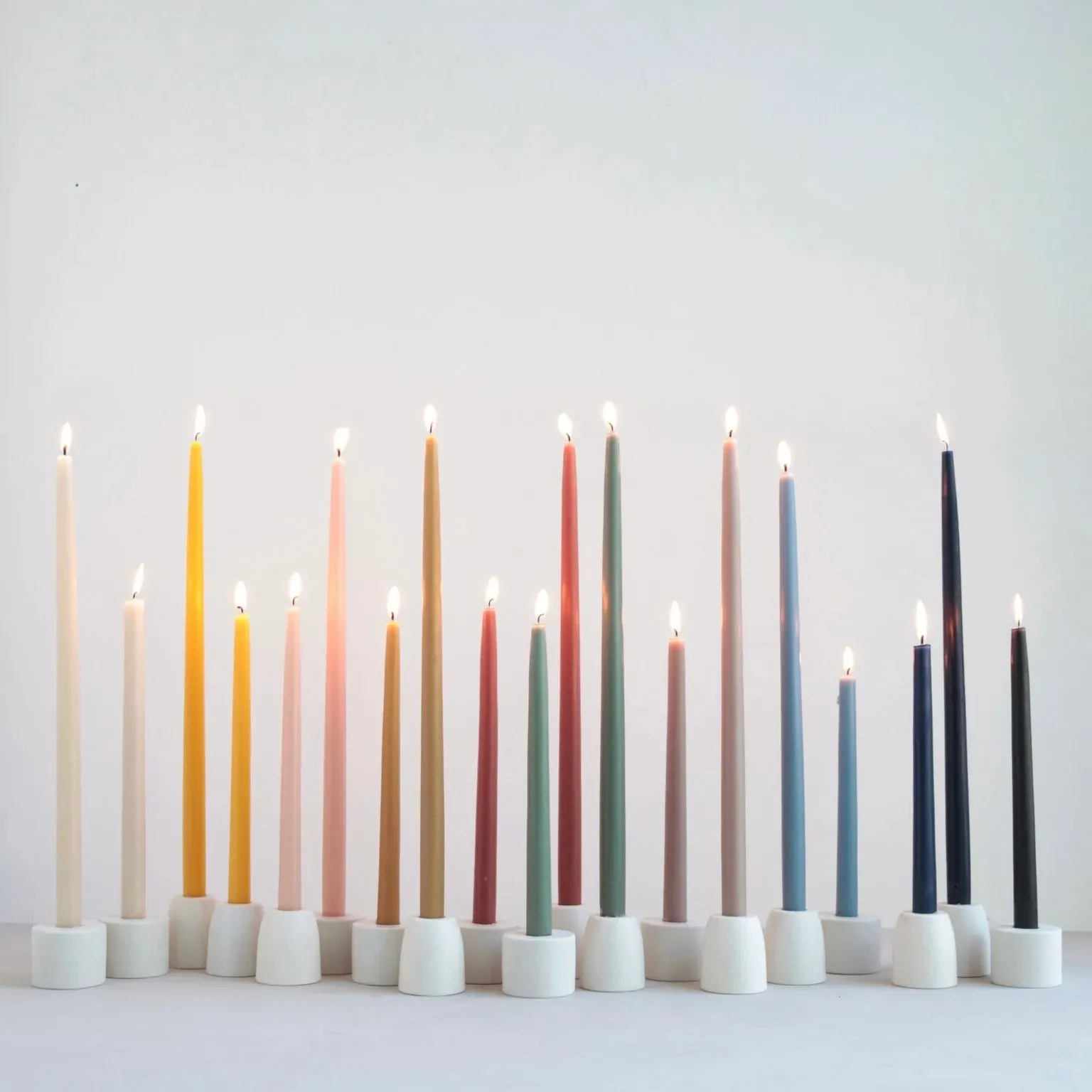 Dipped Taper Candles - 12" Miel