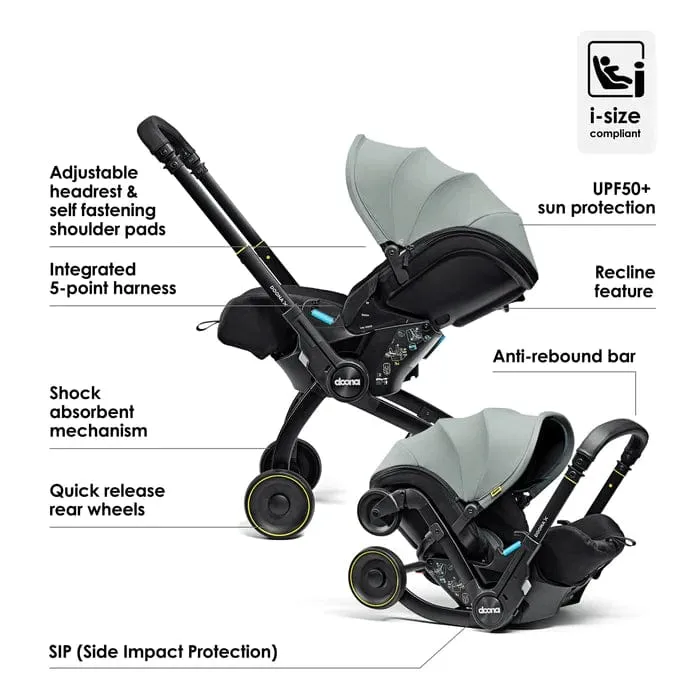 Doona X Infant Car Seat & Stroller - Dusty Sage