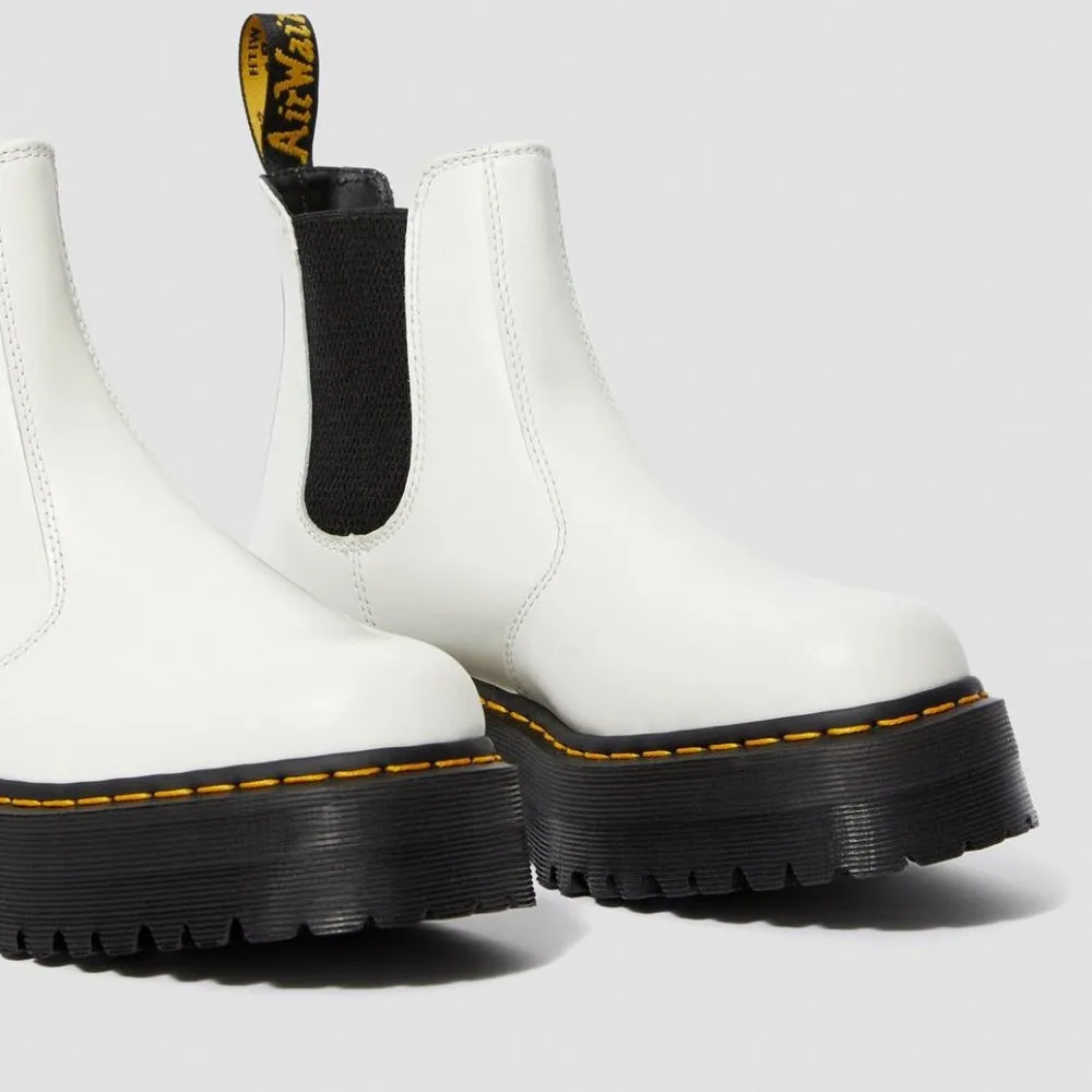 Dr. Martens Women's 2976 Quad Platform - White