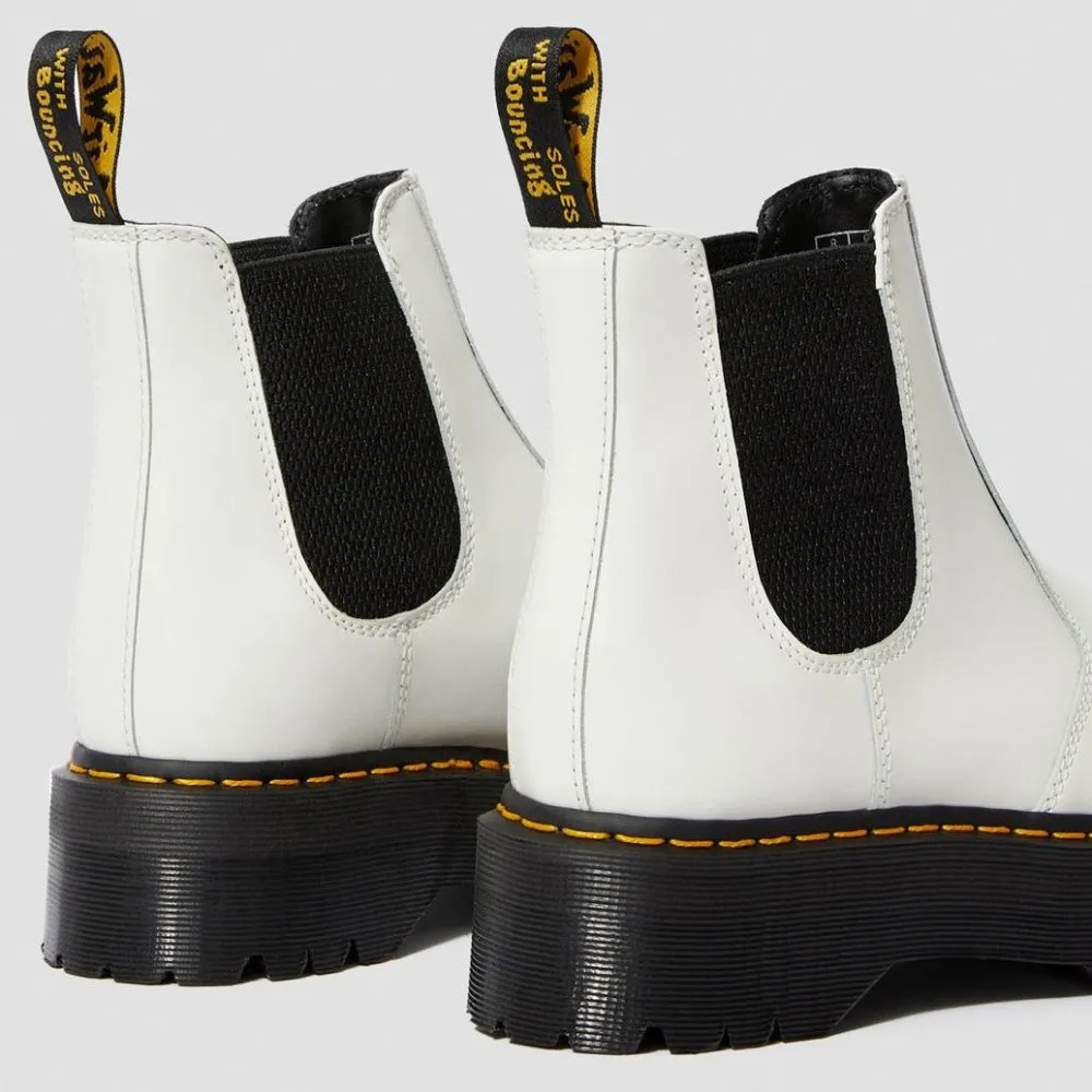 Dr. Martens Women's 2976 Quad Platform - White