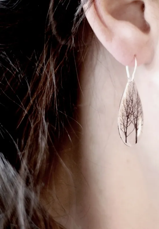 Drip Crow Dangle Earrings