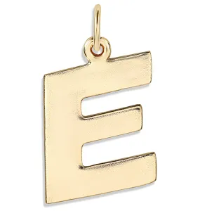 E Cutout Letter Charm