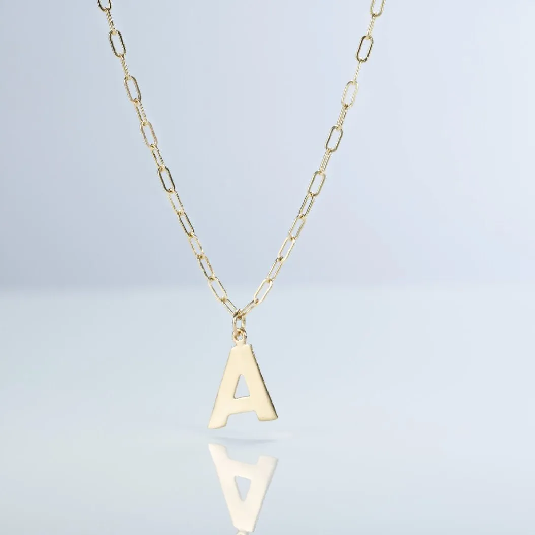 E Cutout Letter Charm