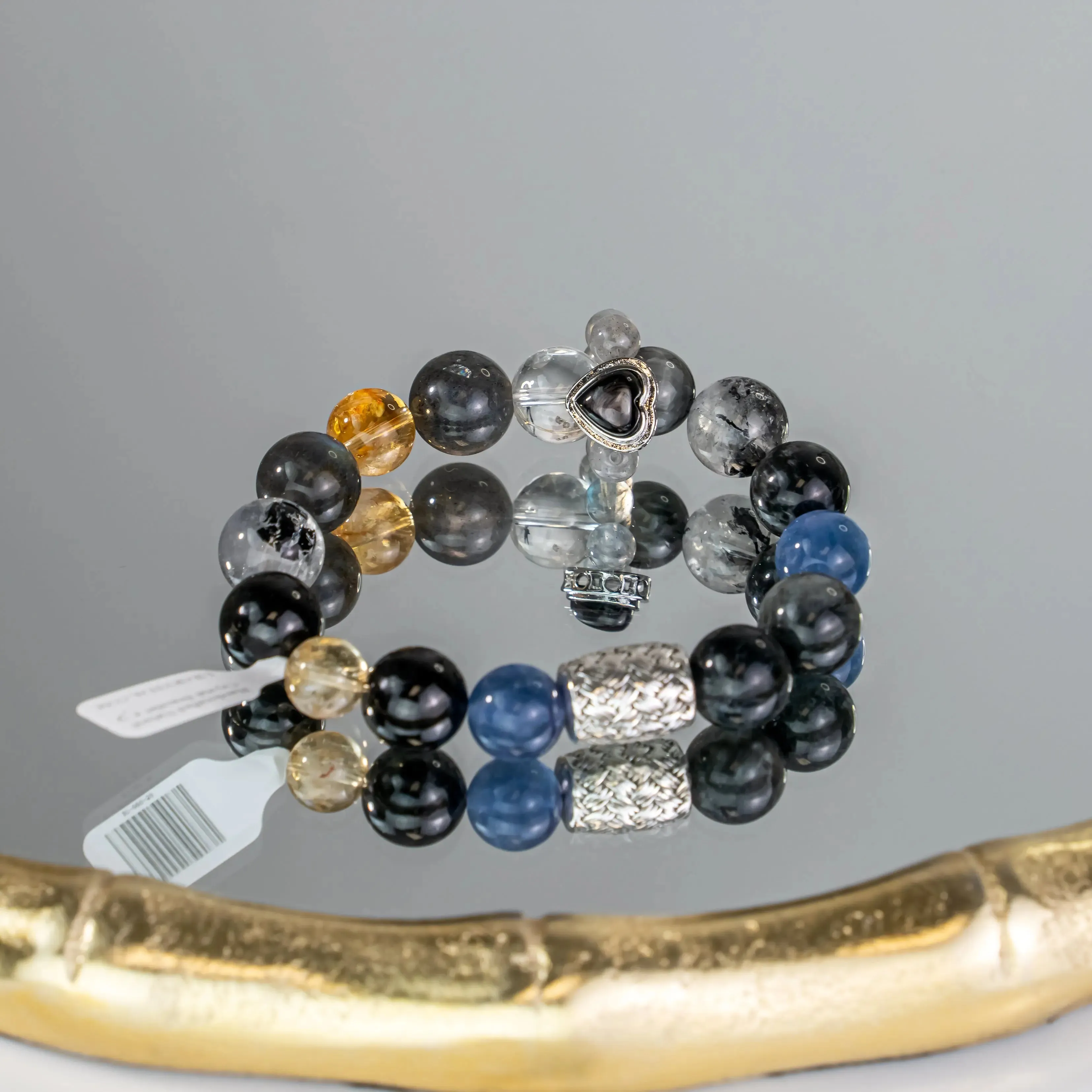 Eagle Eye Citrine Labradorite Hypersthene Bracelet