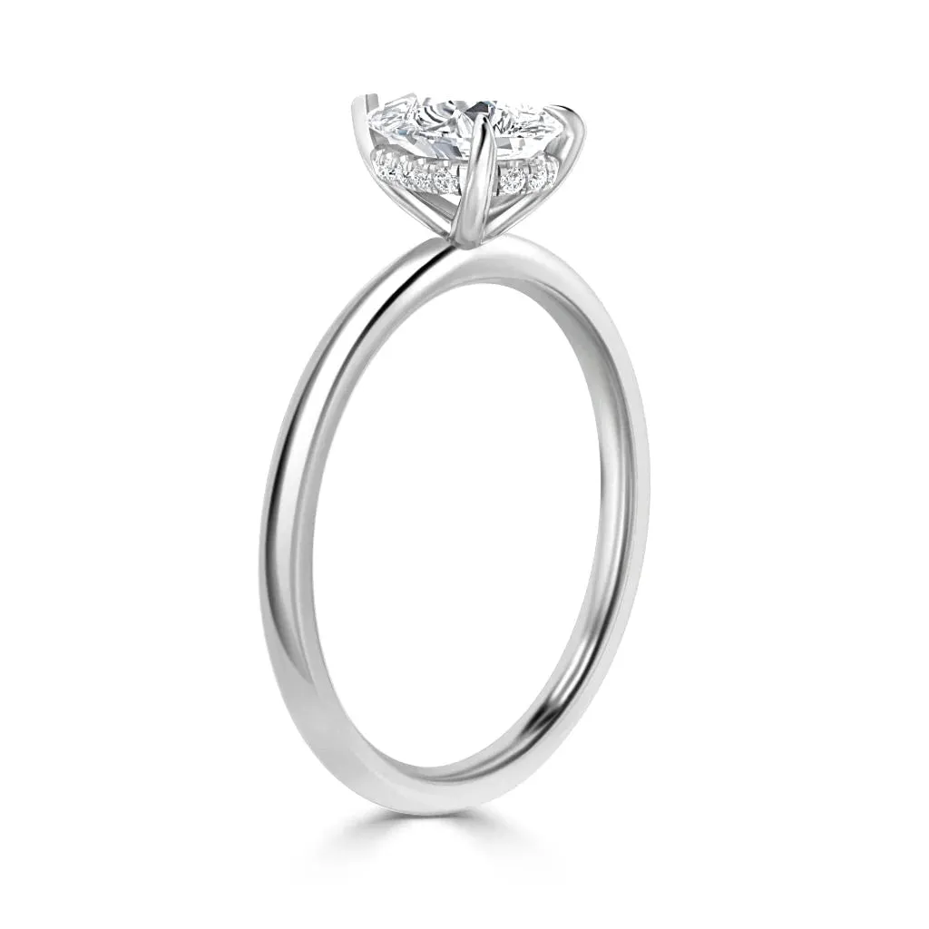 Edith - 18ct White Gold - Pear