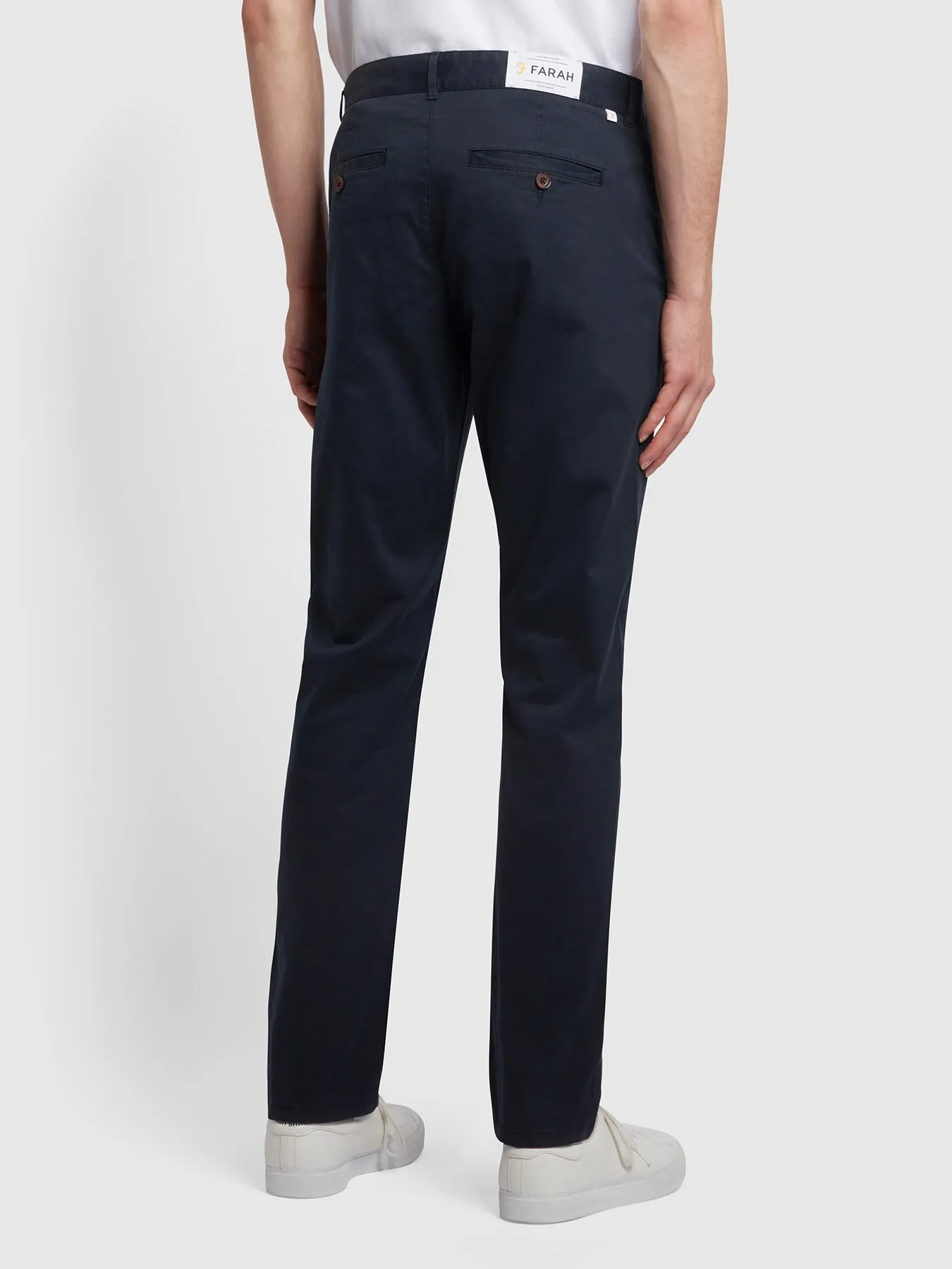 Elm Regular Slim Fit Chinos In True Navy